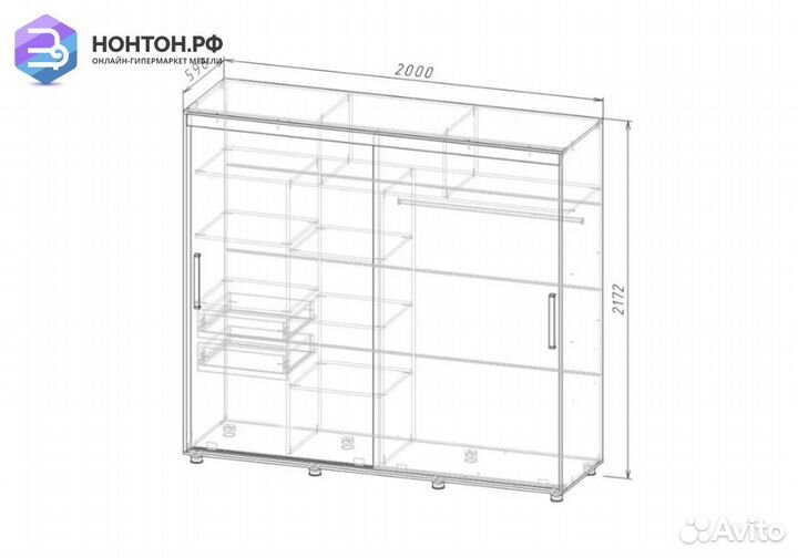Шкаф-купе Комфорт-12 Прайм венге