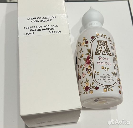 Тестер парфюмерной воды - attar collection - rose