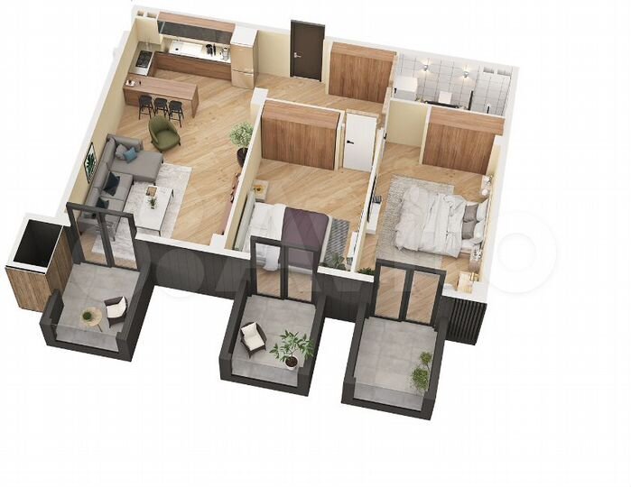 2-к. квартира, 104 м² (Грузия)