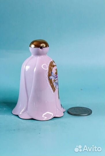 Колокольчики розовый фарфор ч-3