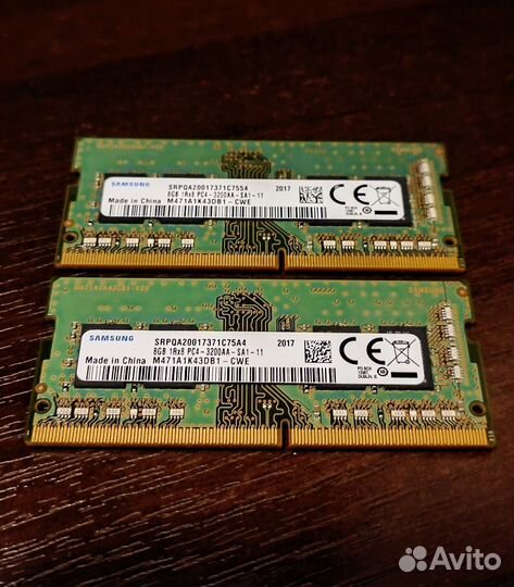 Samsung ddr4 sodimm, 16Gb(8Gb*2), 3200