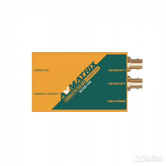 Конвертер avmatrix SC1221-12G 4K60 hdmi2.0 в 12G-S