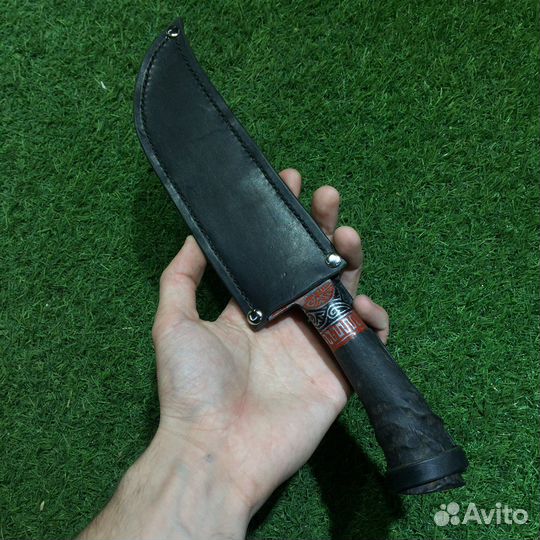 Ножны для ножа, натуральная кожа, ручная работа