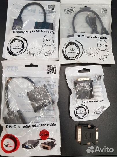 Кабеля/переходники VGA/DVI/hdmi/displayport