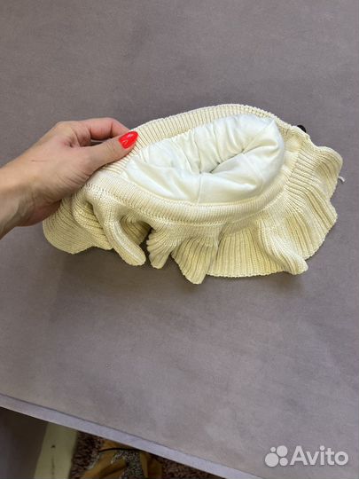 Шапка шлем для новорожденных 38-42