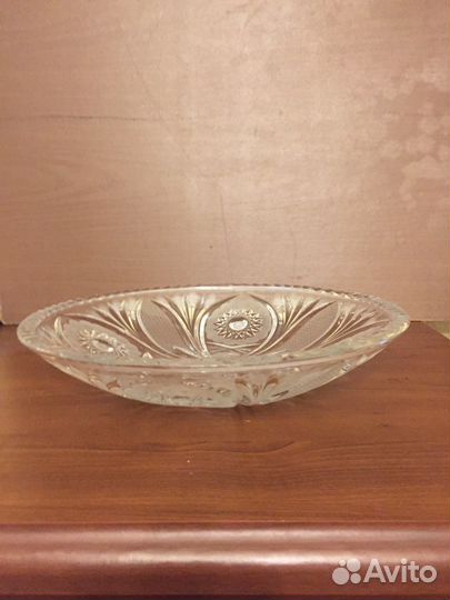 Ваза для фруктов богемия.диаметр 28см