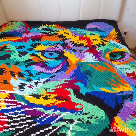 Плед Радужный Ягуар