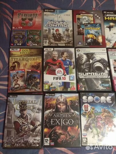 Компьютерные игры Dvd box(В основном стратегии)