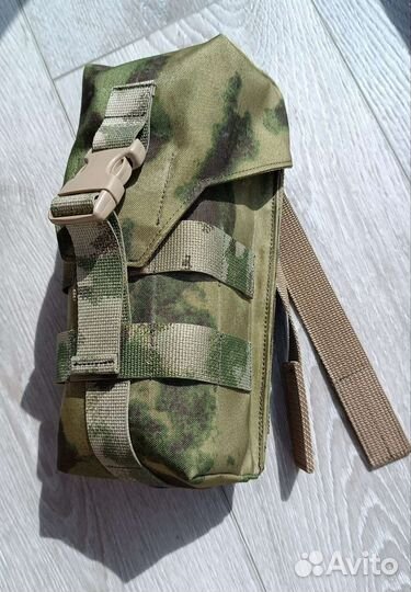 Закрытый подсумок под 2 магазина ак