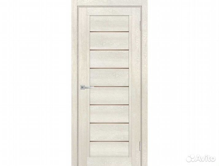 Дверь техно-808 Бьянко со стеклом 200х60см