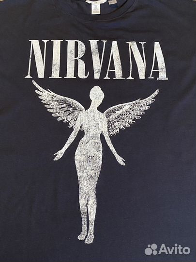 Мерчевая футболка Nirvana H&M оригинал