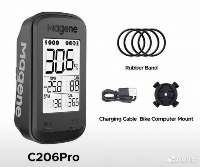 Велокомпьютер magene c206pro