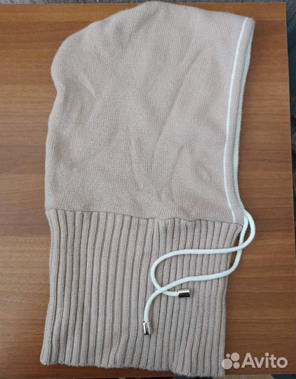 Капор женский зимний капюшон бежевый