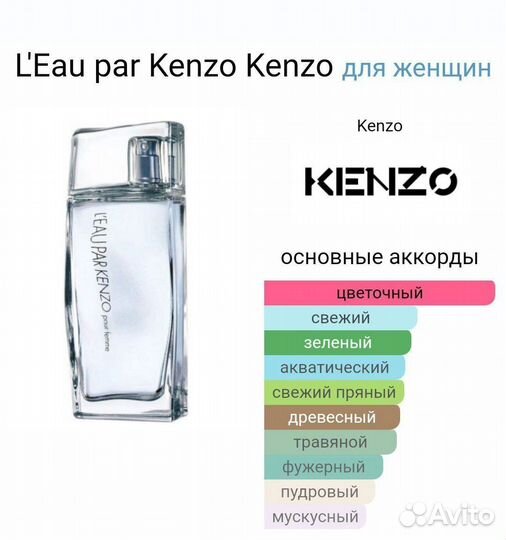 L’EAU PAR kenzo 100мл