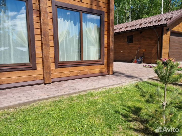 Укладка тротуарной плитки, брусчатки.газон