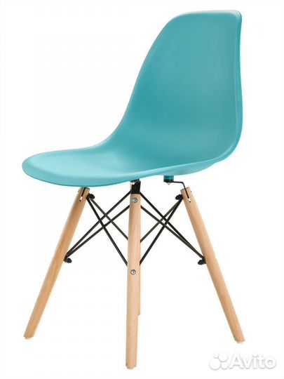 Стул в стиле eames DSW, бирюзовый, 3 шт