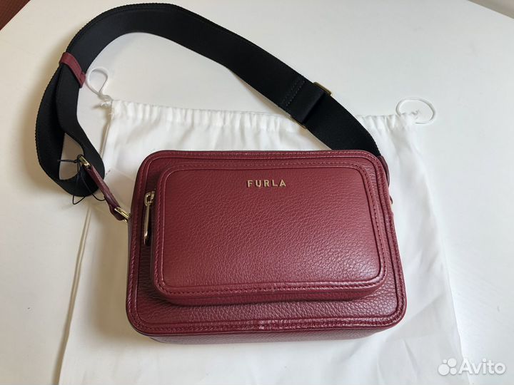 Сумка кроссбоди натуральная кожа новая furla