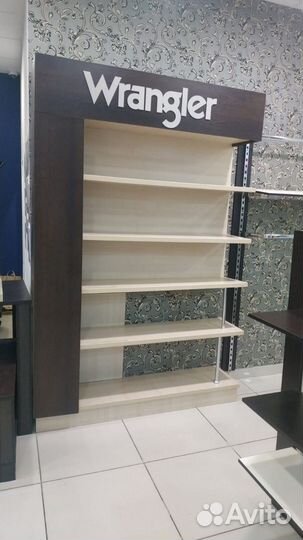 Стеллаж, полки, стол, ветрины. Для магазина