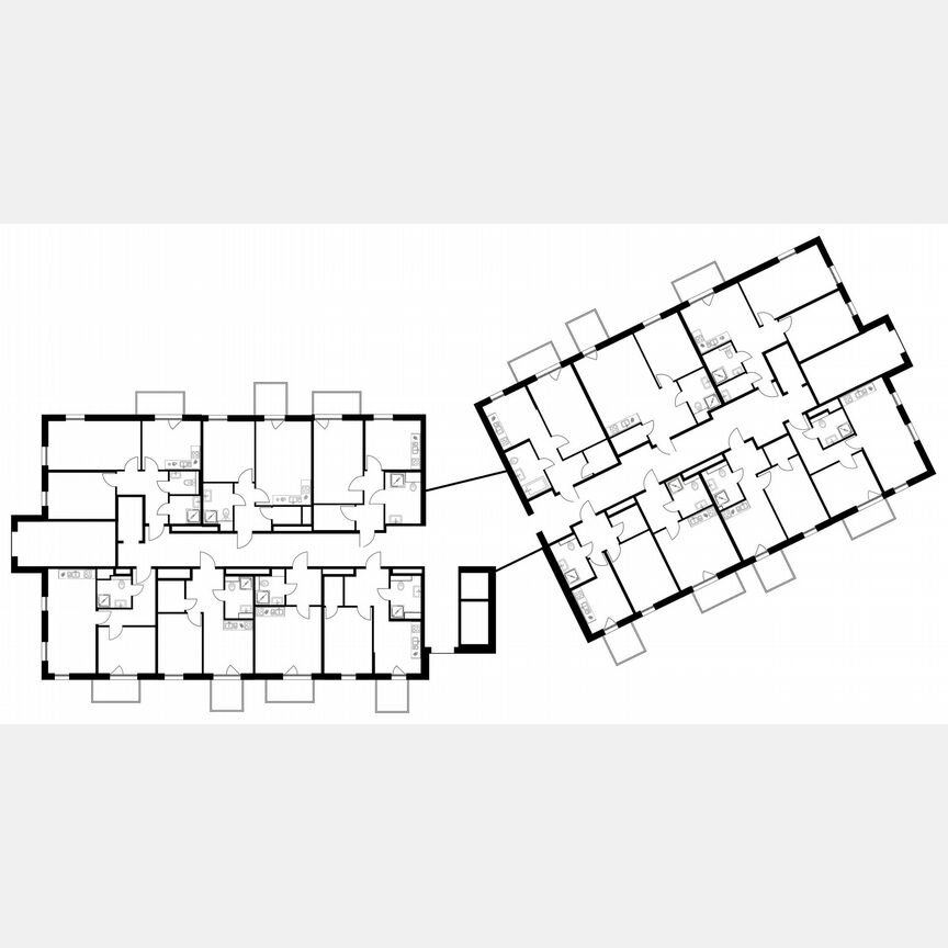 1-к. апартаменты, 45,2 м², 2/6 эт.