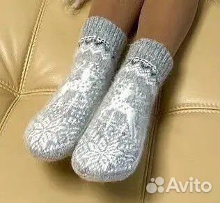 Шерстяные носки женские Пуховые носки Следки