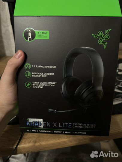 Игровые наушники razer kraken x lite