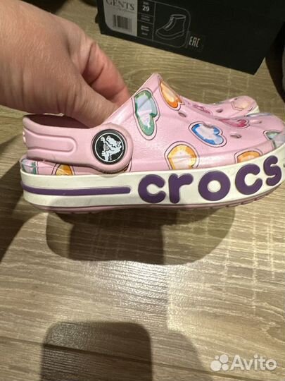 Босоножки для девочки Crocs размер 8