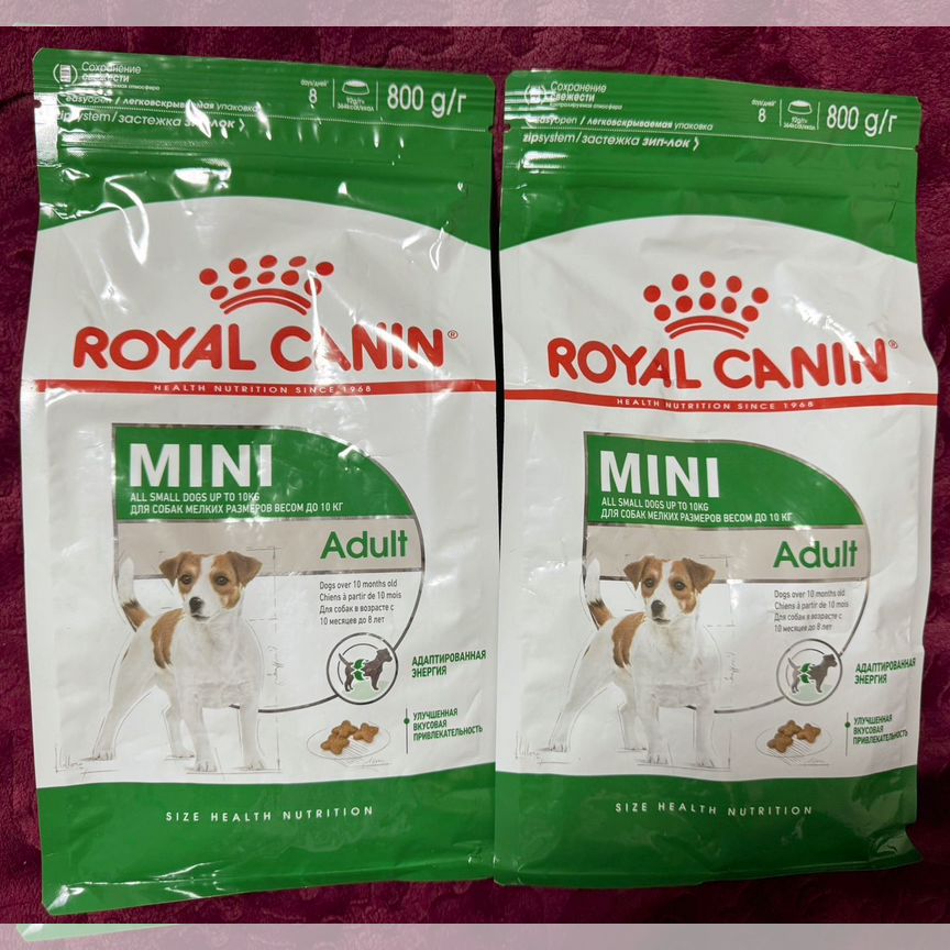 Корм для собак royal canin mini adult 800 г