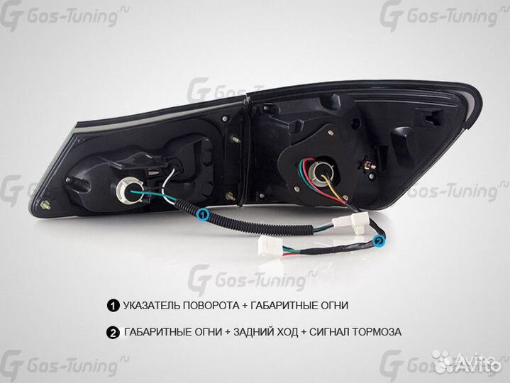 Светодиодные задние фонари на Lexus IS250 IS350