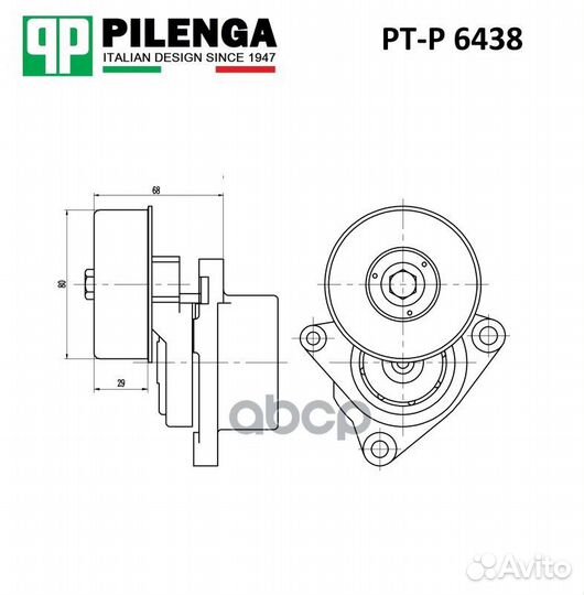 Pilenga Натяжитель ремня nissan X-trail I (T30) 2