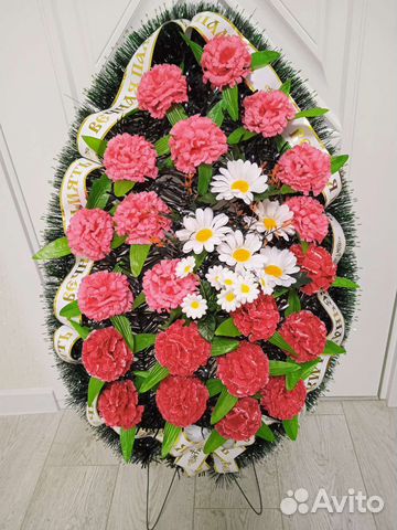 Венок и корзина ритуальные на похороны