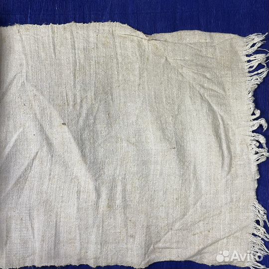 Ткань домоткань старинная 17,49М хлопок лен