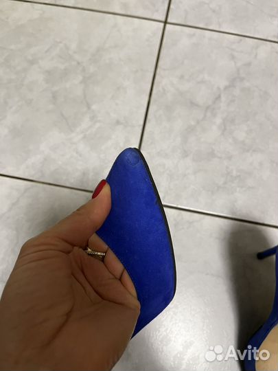 Туфли натуральная замша 39,5