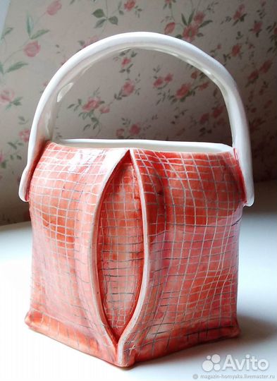 Вазочка керамическая