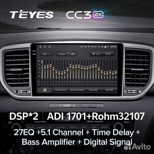 Магнитола Teyes CC3 2K 3/32 Kia Sportage 4