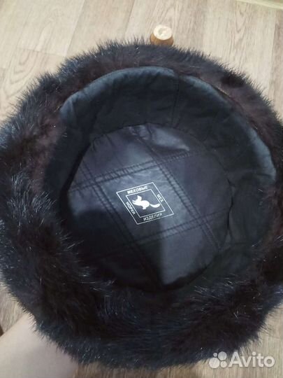 Норковая шапка мужская ушанка