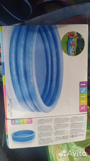 Детский надувной бассейн intex