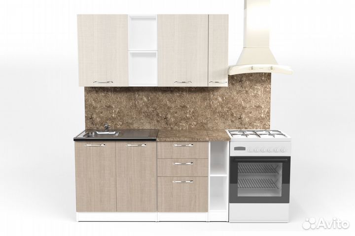 Кухонный гарнитур Ольга нормал 4 1500 мм