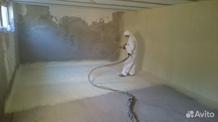 Утепление пенополиуретаном производств. помещений