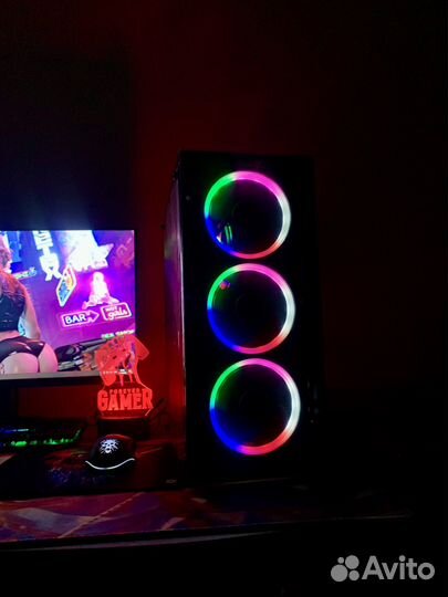 Игровой компьютер intel 8 ядер + rx580 8gb