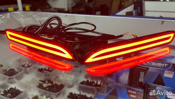 Катафоты LED в бампер Toyota/Lexus (3 Режима)