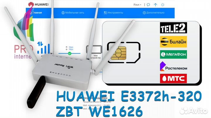 Роутер ZBT WE1626+ZTE MF79U
