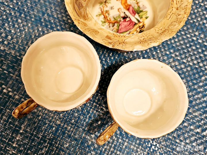 Кофейный набор чашки конфетница