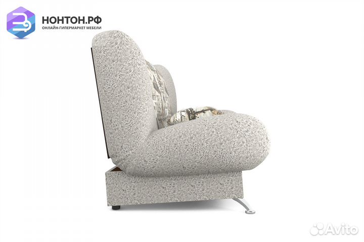 Диван книжка Лодочка коричневый / принт газета