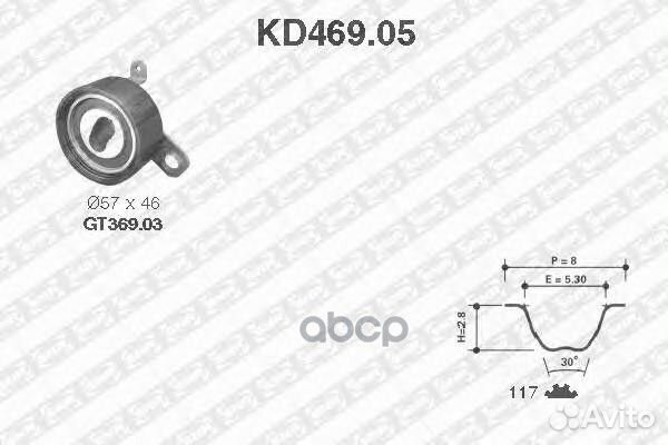 Комплект ремня грм KD46905 NTN-SNR