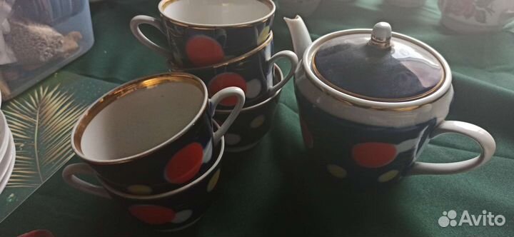 Чашки с чайником