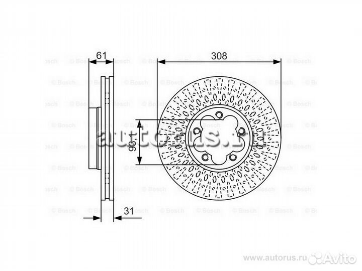 Тормозной диск Bosch 0986479C99