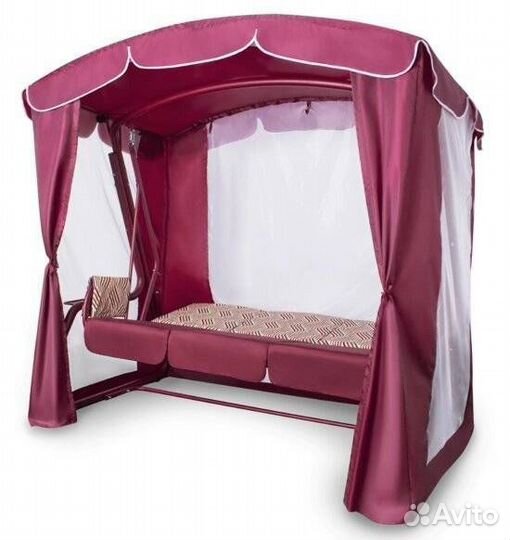 Садовые качели трехместные 