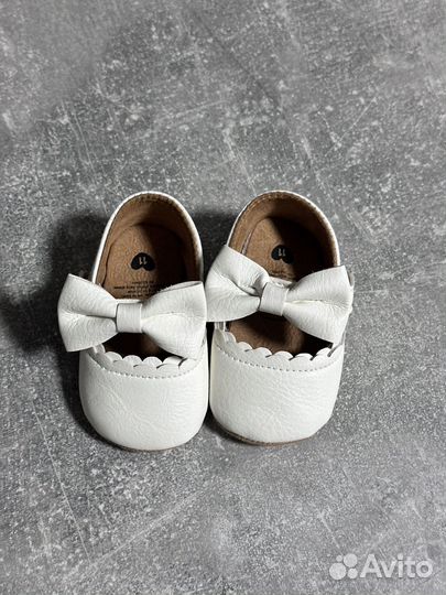 Нарядные пинетки туфли для девочки 10,5 см