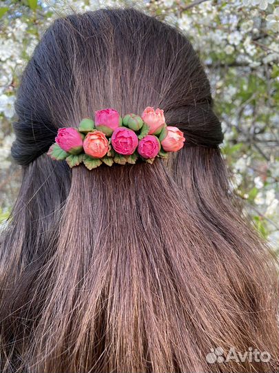 Заколка для волос ручная работа