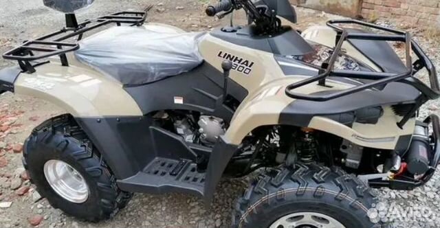 Квадроцикл Linhai Yamaha D 300 4WD бежевый
